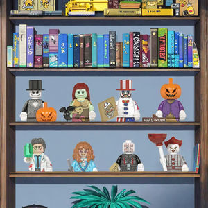 Figuras de Acción de Plástico en Miniatura de Películas de Terror: <span class=keywords><strong>Freddie</strong></span> Mercury, Scream, Killer, Chucky, Set de Bloques de Construcción para Halloween - Product Image 2