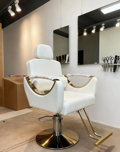 高端理发椅，可360度旋转并可调节高度 - Product Image 5