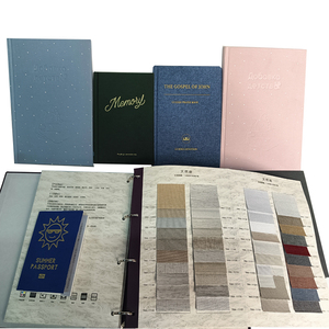 Luxury Hardcover <strong>Softcover</strong> Linen Fabric <strong>Notebook</strong> Journal Planner Diary Agenda with Embossed Logo &amp; Hot Stamping <strong>Custom</strong> Printing - Product Image 6