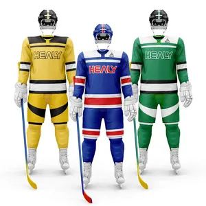 Maillot de Hockey personnalisé avec nom et numéro, pour hommes, nouvelle équipe brodée, Jersey pour jeunes, sur mesure