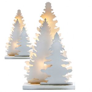2023 New Arrivals 10L Warm White Led Wooden Christmas <b>Tree</b> <b>Light</b> for Home Table Decoration - Product Image 1