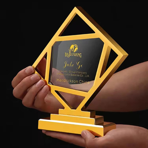 Tùy chỉnh thiết kế xin chúc mừng khắc in ấn <span class=keywords><strong>Trophy</strong></span> kim loại pha lê kinh doanh cuộc thi Giải thưởng - Product Image 4