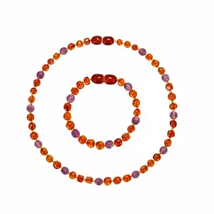 Оптовые продажи браслет для маленьких мальчиков-Детский янтарный браслет-прорезыватель ожерелье для мальчиков девочек женщин подарок с янтарными бусинами натуральный Балтийский Янтарный ожерелье ювелирные изделия
