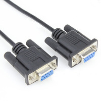 Source Factory DB9 hembra a DB9 hembra DB9 macho RS232 cable serie