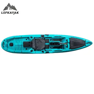 Ukilsf — Kayak de pêche avec pédales, système d'entraînement pour pédales, 13 pieds