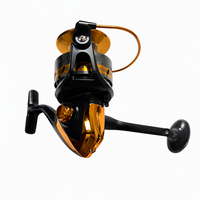 Moulinet de pêche spinning taille 7000 grande capacité rapport de réduction 4.1 bobine en aluminium 3 roulements à billes eau salée surf bateau vente en gros