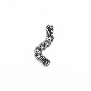 yunnique Stainless Steel Feather Chain <b>Spacer</b> For Bracelet Making DIY Jewelry Accessories Irregular Shape Casting Process - Product Image 2