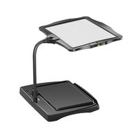 Lupa Digital LED de Escritorio de Última Generación con Diseño de Diadema, Sin Reflejos, Sin Mareos, Excelente Ayuda para la Lectura