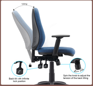 Sedia <span class=keywords><strong>da</strong></span> <span class=keywords><strong>Ufficio</strong></span> Multifunzione Girevole con Braccioli, Sedia Direzionale, Sedia <span class=keywords><strong>da</strong></span> Lavoro per Staff - Product Image 3