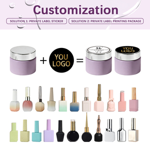 HS Private Label OEM Logo Personalizzato Barattolo da 15g Conforme UE Senza HEMA TPO Basso Contenuto MEHQ Gel Unghie Soak Off UV LED Amethyst <span class=keywords><strong>Builder</strong></span> Top Coat - Product Image 5