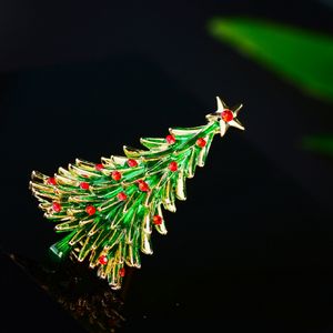 XILIANGFEIZI nouveau cadeau de noël manteau pull accessoire <span class=keywords><strong>Corsage</strong></span> broche arbre de noël alliage broche - Product Image 2