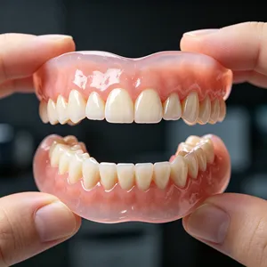 Ensemble complet de prothèses dentaires en silicone supérieures et inférieures, ajustement confortable, sourire naturel, dents artificielles, soins bucco-dentaires pour adultes - Product Image 1
