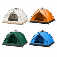 Tente dôme instantanée personnalisée avec logo OEM, pour 2 à 3 personnes, résistante à l'eau, abri de camping automatique avec sac de transport