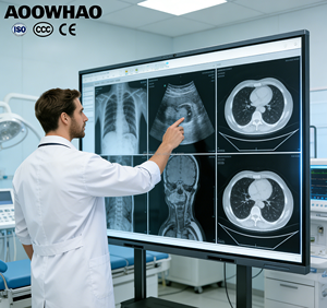 Pizarras Interactivas <span class=keywords><strong>para</strong></span> Salas de Capacitación Hospitalaria, Pantalla Táctil Inteligente de 55-110 Pulgadas <span class=keywords><strong>para</strong></span> Educación Médica y Capacitación del Personal - Product Image 1