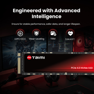 Taimi Produk Terbaru M.2 Pcie 4.0 	 Hard Disk Gen 4 256GB 512GB 1TB 2TB 4TB Nvme Ssd M2 2280 Solid State Drive 1TB Ssd untuk Laptop - Product Image 6