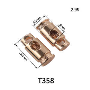 Mạnh mẽ chống trượt màu đen kim loại dây Stopper mạ kỹ thuật không xác định dây khóa Stopper - Product Image 5