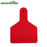 Etiquettes d'oreille pour bétail en TPU monobloc de grande taille 110 mm * 76 mm, étiquettes d'identification du bétail, étiquettes d'oreille intégrées pour la gestion des exploitations agricoles