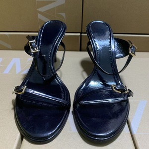 Sandali Estivi <span class=keywords><strong>Sexy</strong></span> con Tacco Alto e Tripla Cinghia, Punta Rotonda e Fibbia Piatta in Metallo per Donne, Collezione 2025 - Product Image 2