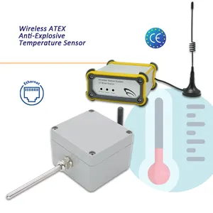Built-in on/off switch Transmits measurement data logger Wireless ATEX Anti-Explosive Temperature Sensor