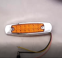 Prix de gros de feux de position latéraux à LED pour voiture 24v Stop Turn Tail Light 12 Leds for Truck Led Side Warning Light