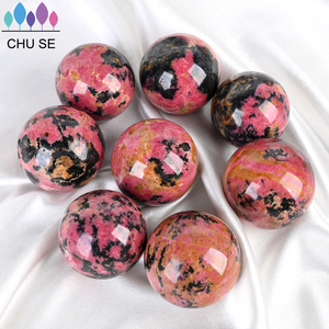 High Quality Natural Rhodonite <b>Crystal</b> Sphere Hand Gemstone Craft Rhodonite <b>Ball</b> for Collection Ornament - Product Image 6
