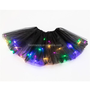 BestDance LED Tutu Jupe Tulle <span class=keywords><strong>Jupon</strong></span> Ballet Bubble Dance Jupe Performance Party Wear Halloween LIGHT up pour Enfants Femmes - Product Image 3