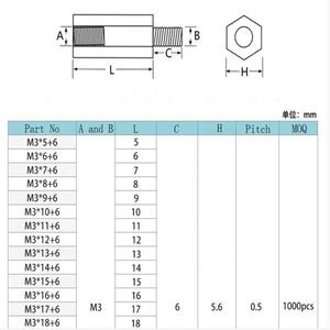 สเปเซอร์ไนลอนหกเหลี่ยม M2 M2.5 M3 M4 - Product Image 5