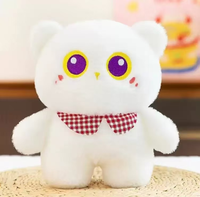 Vente en gros de jouets en peluche animaux chatons moelleux de 8 pouces (20-25 cm) pour machines à griffes et salles de jeux