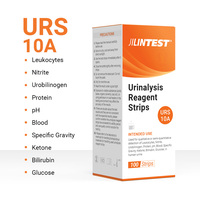 Bandelettes de test d'urine 10in1 Kit de test d'urine pour cétose pH protéine fonction rénale et hépatique