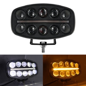 ไฟสปอร์ตไลท์ LED รูปวงรี 10 นิ้ว 60w กันน้ำ สำหรับรถออฟโรด ไฟ LED สำหรับอุปกรณ์ตกแต่งรถยนต์ ATV SUV รถบรรทุก - Product Image 4