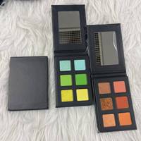 Palette de fards à paupières DIY 6 couleurs, logo personnalisé, haute pigmentation, végane, waterproof, illuminateur, poudre scintillante carrée