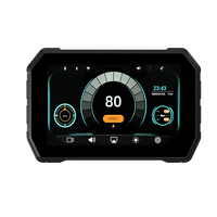 Navigateur GPS portable pour moto avec CarPlay et Android Auto sans fil, écran tactile 5 pouces, compteur de vitesse pour moto, écran IPS 5 pouces, compatible Apple