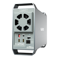 MAIWO 2 bahías RAID tipo C 3,5 "SATA HDD SSD carcasa de aluminio 3,5 HDD carcasa soporte con asa de acoplamiento