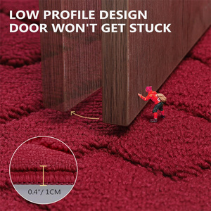 Alfombrilla roja absorbente de agua para puerta, alfombrilla de bienvenida para interiores, lavable a máquina, la mejor alfombrilla para puerta de <span class=keywords><strong>Navidad</strong></span> - Product Image 3
