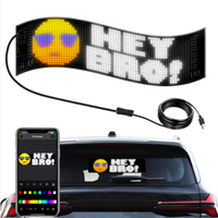 Mini Programlanabilir Kayan Özel Bluetooth LED Araç İşareti Manyetik Esnek LED Ekran Araç Camları için