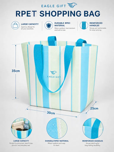PP Woven Tote <b>Bag</b> RPET Recycled Custom Printed Eco <b>Bag</b> Laminated Promotional Large Capacity - Product Image 2
