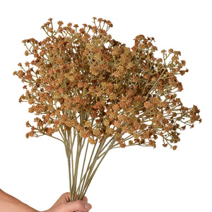 Laixing <b>Artificial</b> Baby's Breath Mixed Colors Soft Rubber Vase <b>Arrangement</b> Home Decor Living Room <b>Flower</b> Decoration - Product Image 5