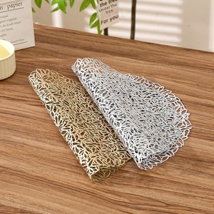 Tapete Antideslizante de PVC con Diseño Creativo de Semillas de Amapola, Estilo Europeo Simple, Moderno y Minimalista, con Estampado Dorado - Product Image 2