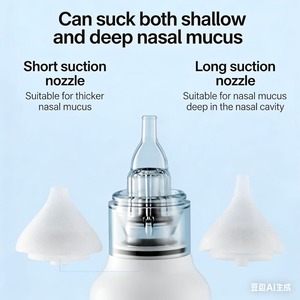 Aspirador Nasal Eléctrico Recargable de Silicona para Bebés, Limpiador de Nariz Infantil con Succión Ajustable - Product Image 6