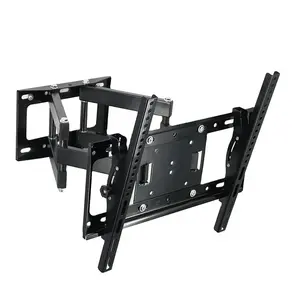 Full Motion swing arm flexible tv wall mount Double Arm Tv Bracket ROHS for living room