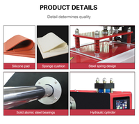 Nouvelle presse à chaud hydraulique CE à double poste de travail, machine d'impression textile automatique par sublimation DTF