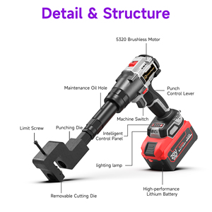 <span class=keywords><strong>Pince</strong></span> <span class=keywords><strong>à</strong></span> ongles rechargeable 21V, perforateur, riveteuse électrique, outil de sertissage en aluminium - Product Image 3