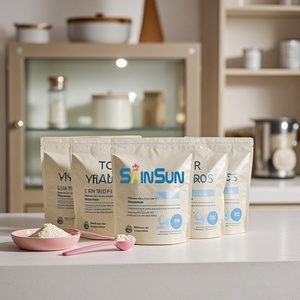 Sachets personnalisés imprimés pour poudre d'ail, curcuma, cacao, suppléments à base de plantes, poudre de Moringa – Sachets souples à fond plat - Product Image 6