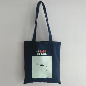 Sacs fourre-tout en coton tissé moyen écologique de haute qualité Logo personnalisé Vietnam mode écran manipulé PC sacs à provisions réutilisables - Product Image 3
