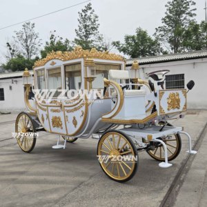 Carruaje Eléctrico Real de Lujo para Bodas con Aire Acondicionado, Batería de 60V 80A, Ruedas Sólidas, Personalizable, con Certificación CE - Product Image 5