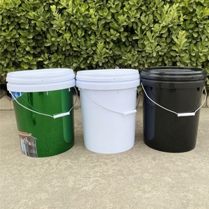 Cubos de plástico reforzado de 20 litros para agua, pintura, químicos y aceite, sellados con tapas, cubos de plástico PP para envasado. - Product Image 1