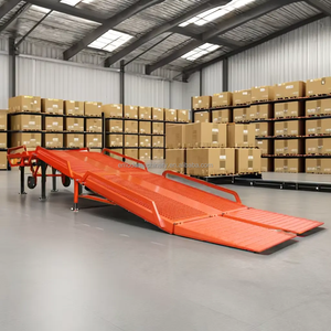 10 Ton <strong>Mobile</strong> Yard <strong>Loading</strong> <strong>Ramp</strong> Adjustable Height Forklift <strong>Container</strong> Hydraulic Dock <strong>Ramp</strong> - Product Image 5