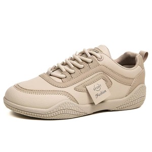 2026 New Spring/Autumn Women's PU Lace-up Sneakers: Waterproof, <b>Soft</b> Sole, Non-slip, Sporty and Stylish, Lightweight and Durable - Product Image 5