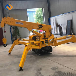Grúa de araña personalizada Mini 3 Ton 5 Ton 10 Ton Spider Crawler Crane <span class=keywords><strong>EPA</strong></span> EURO5 Spider Crane Precio con cesta de hombre - Product Image 2
