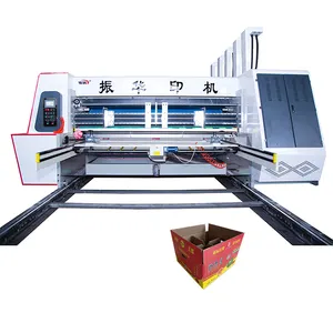 Hoge Snelheid Flexo Drukmachine Flexo Printer Slotter Matrijs Snijmachine